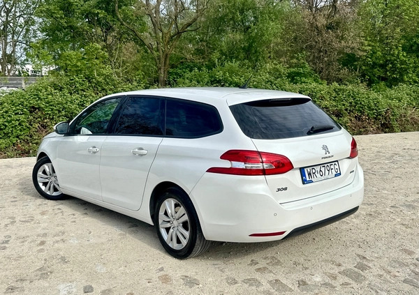 Peugeot 308 cena 28900 przebieg: 227000, rok produkcji 2015 z Wrocław małe 781